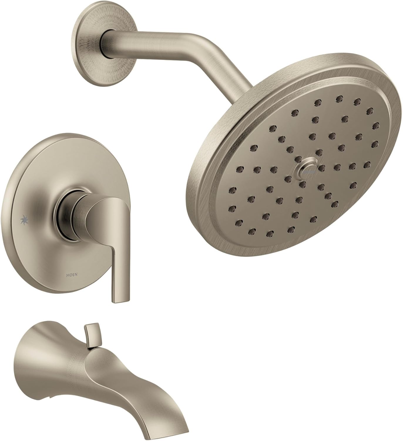Moen UTS3203EPBN Doux M-CORE 3-Series 1-Handle Eco-Performance Tub and Shower Trim Kit, Valve Required, Brushed Nickel