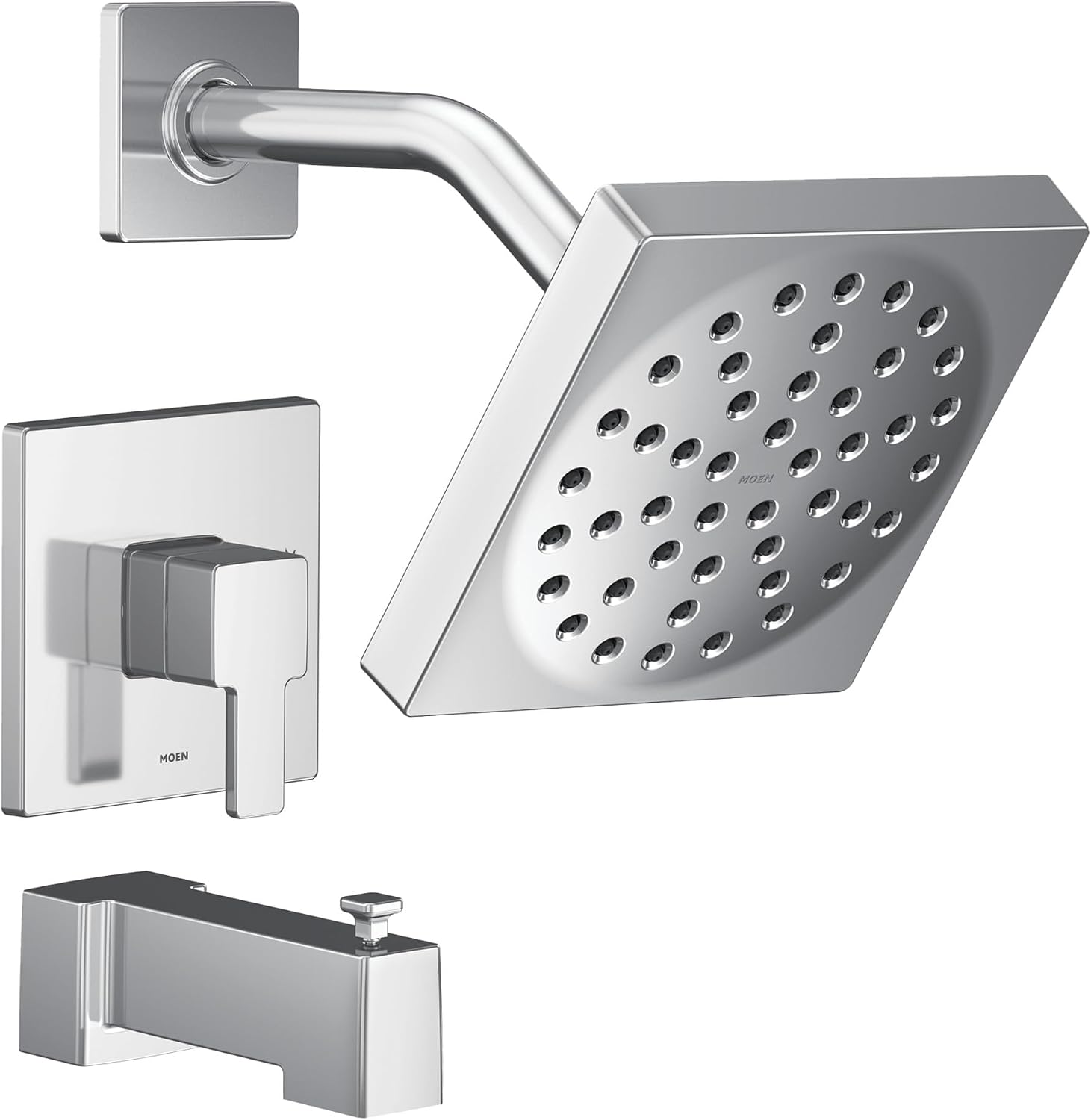 Moen UTS2713EP 90 Degree M-CORE 2-Series 1-Handle Tub and Shower Trim Kit, Valve Required, Chrome