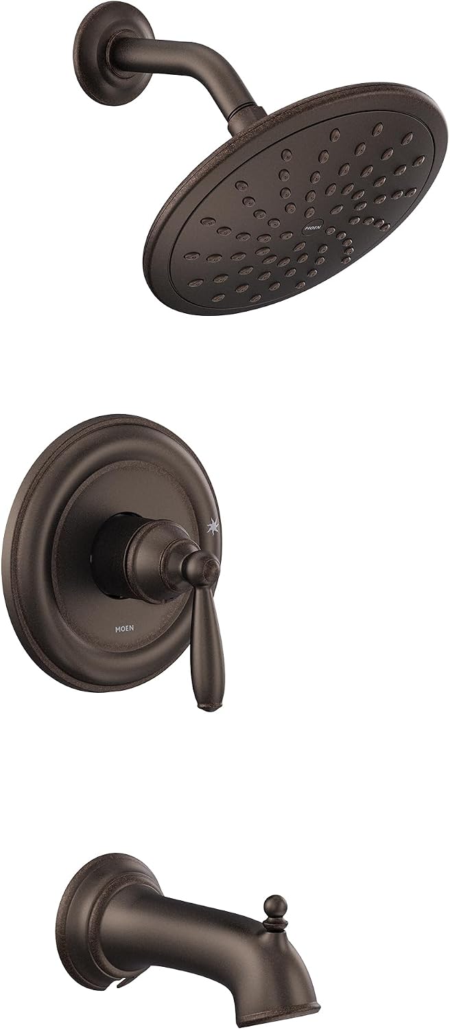 Moen UT2253EPORB Brantford M-CORE 2-Series 1-Handle Tub and Shower Trim Kit, Valve Required, Oil Rubbed Bronze