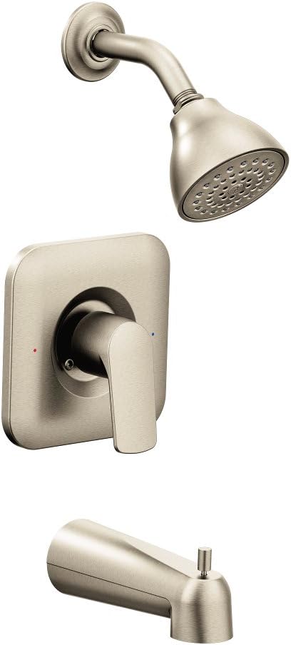Moen T2813EPBN Rizon Posi-Temp Eco-Performance Tub and Shower Trim, Valve Required, Brushed Nickel