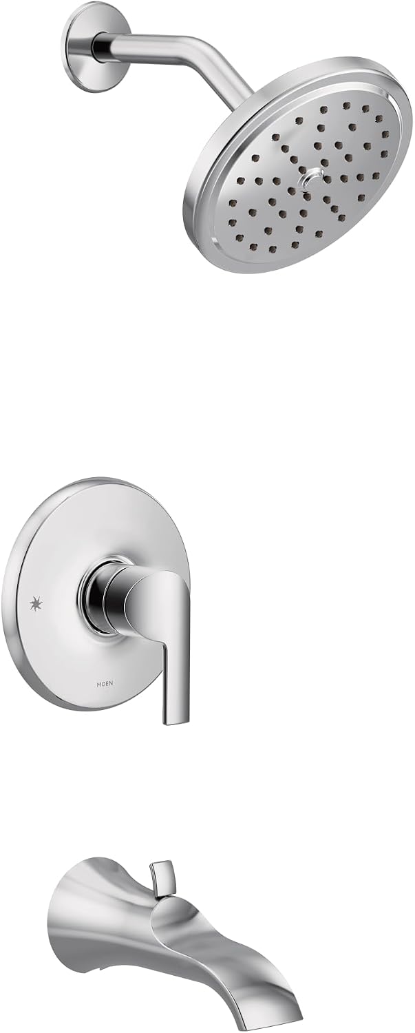 Moen UTS3203 Doux M-CORE 3-Series 1-Handle Tub and Shower Trim Kit, Valve Required, Chrome