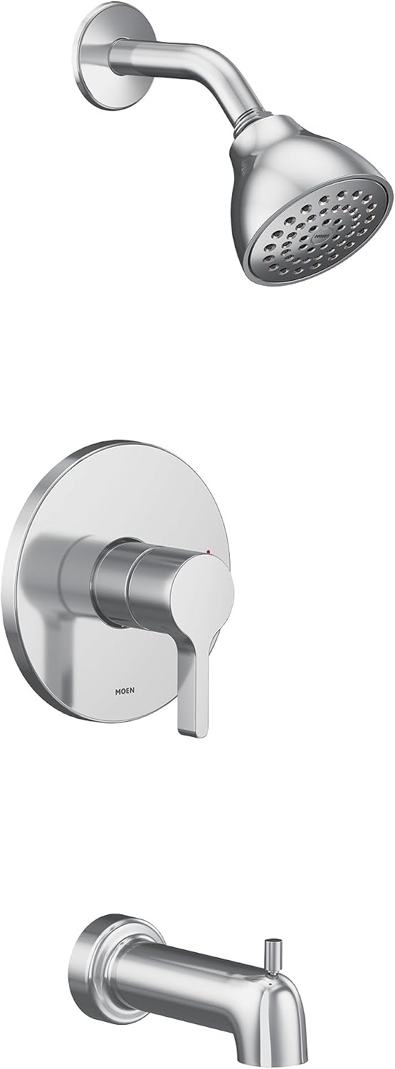 Moen UT2663EP Vichy M-CORE 2-Series 1-Handle Tub and Shower Trim Kit, Valve Required, Chrome
