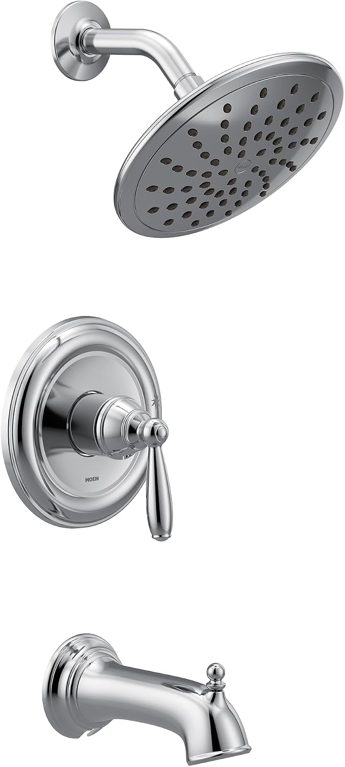 Moen UT2253EP Brantford M-CORE 2-Series 1-Handle Tub and Shower Trim Kit, Valve Required, Chrome