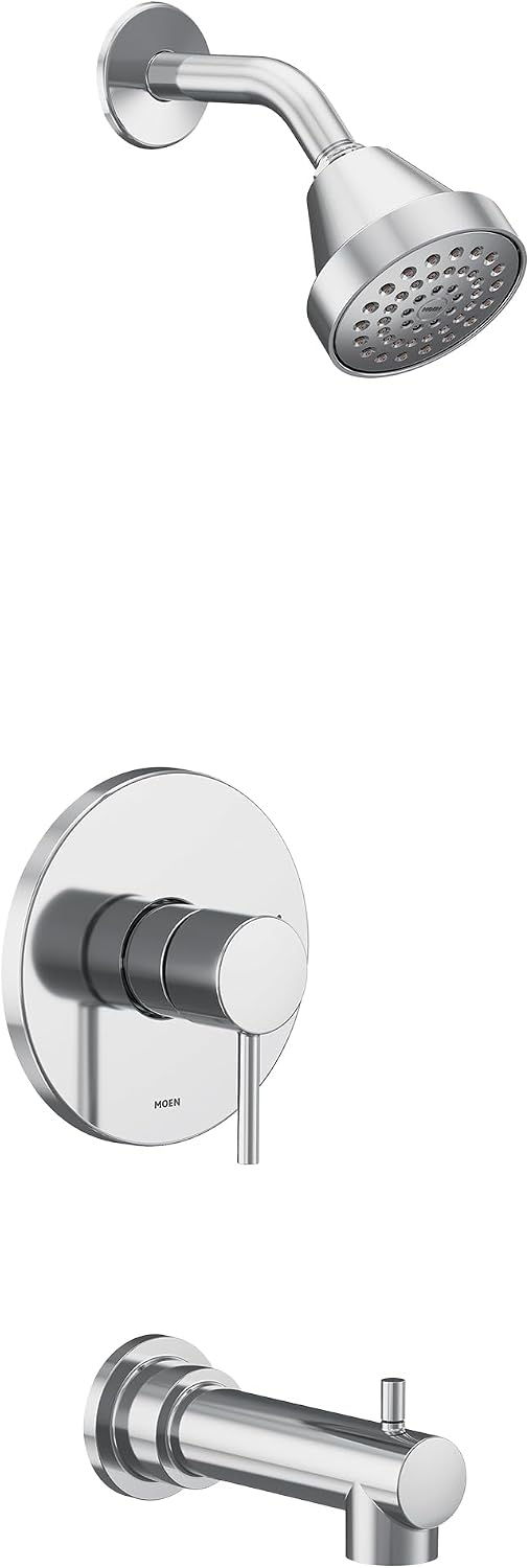 Moen UT2193EP Align M-CORE 2-Series 1-Handle Tub and Shower Trim Kit, Valve Required, Chrome