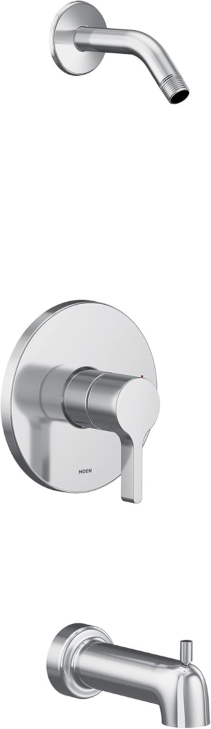 Moen UT2663NH Vichy M-CORE 3-Series 1-Handle Tub and Shower Trim Kit, Valve Required, Chrome