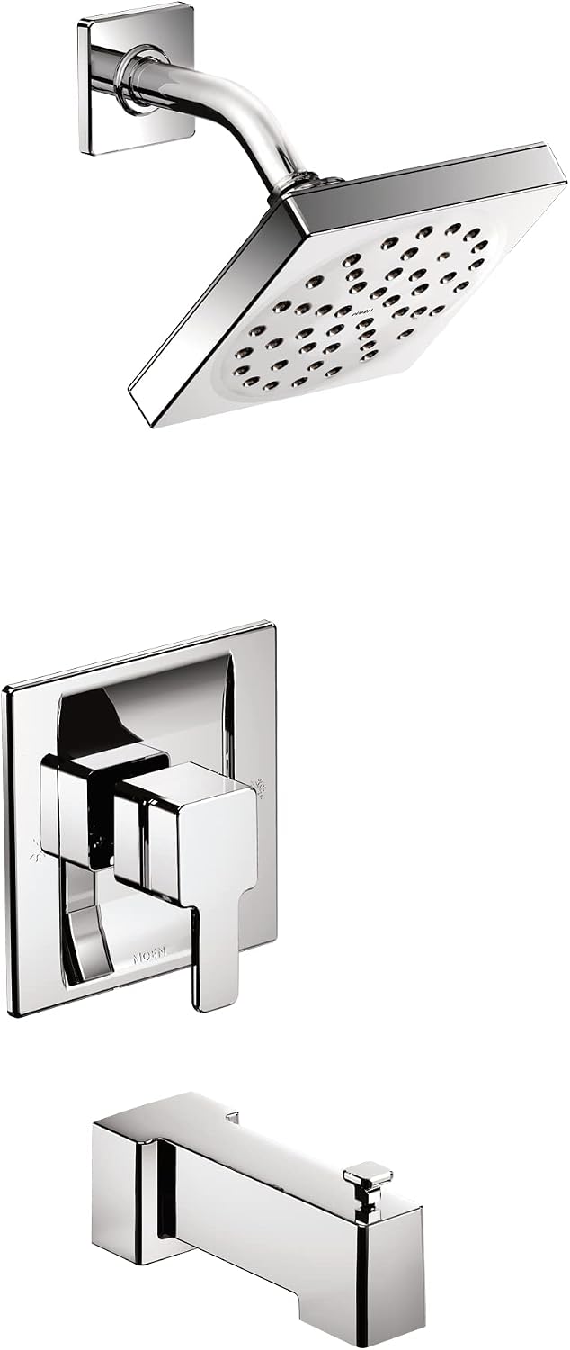 Moen 90 Degree Chrome PosiTemp Tub and Shower Trim Kit without Valve, TS2713