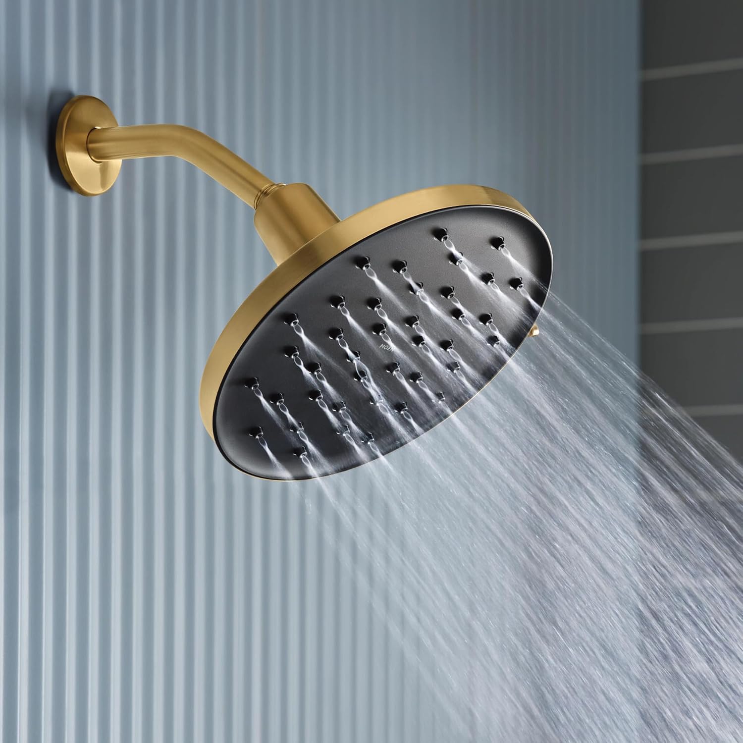 Moen Verso Brushed Gold Adjustable 9" Diameter Spray Head Rainshower, 220R3BG
