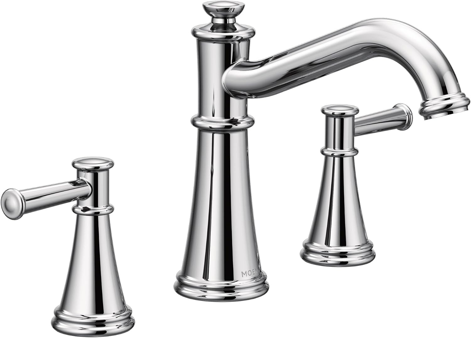 Moen T9023 Belfield Two-Handle Deck Mounted Roman Tub Faucet Without Valve, Chrome