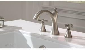 Moen T657 Wynford Two-Handle Non Diverter Roman Tub Faucet, Chrome