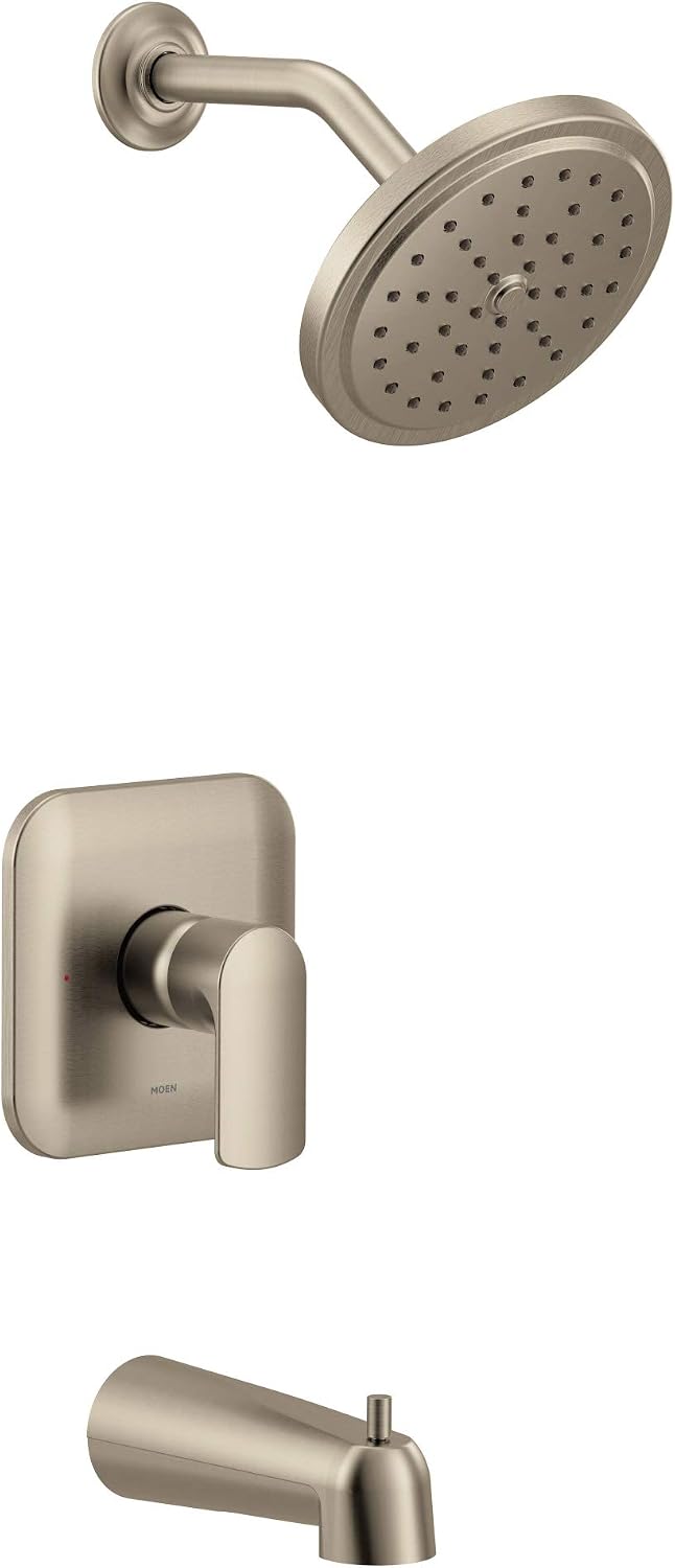 Moen UT3813EPBN Align M-CORE 3-Series 1-Handle Eco-Performance Tub and Shower Trim Kit, Valve Required, Chrome Brushed Nickel