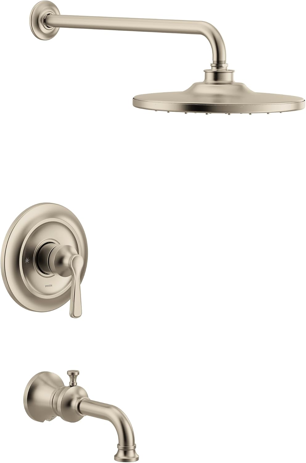 Moen UTS344303EPBN Colinet M-CORE 3-Series 1-Handle Eco-Performance Tub and Shower Trim Kit, Valve Required, Brushed Nickel