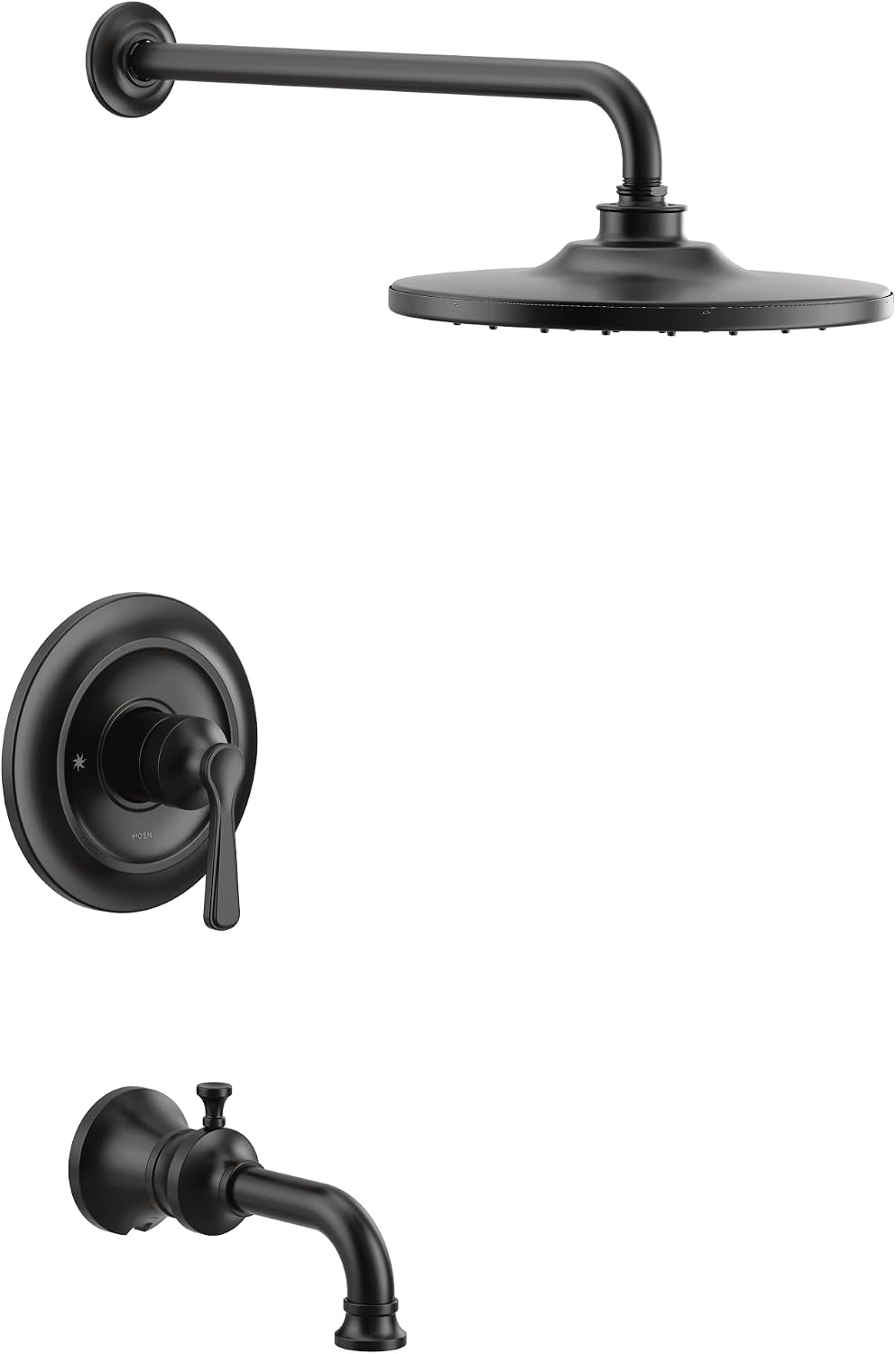 Moen UTS344303BL Colinet M-CORE 3-Series 1-Handle Tub and Shower Trim Kit, Valve Required, Matte Black