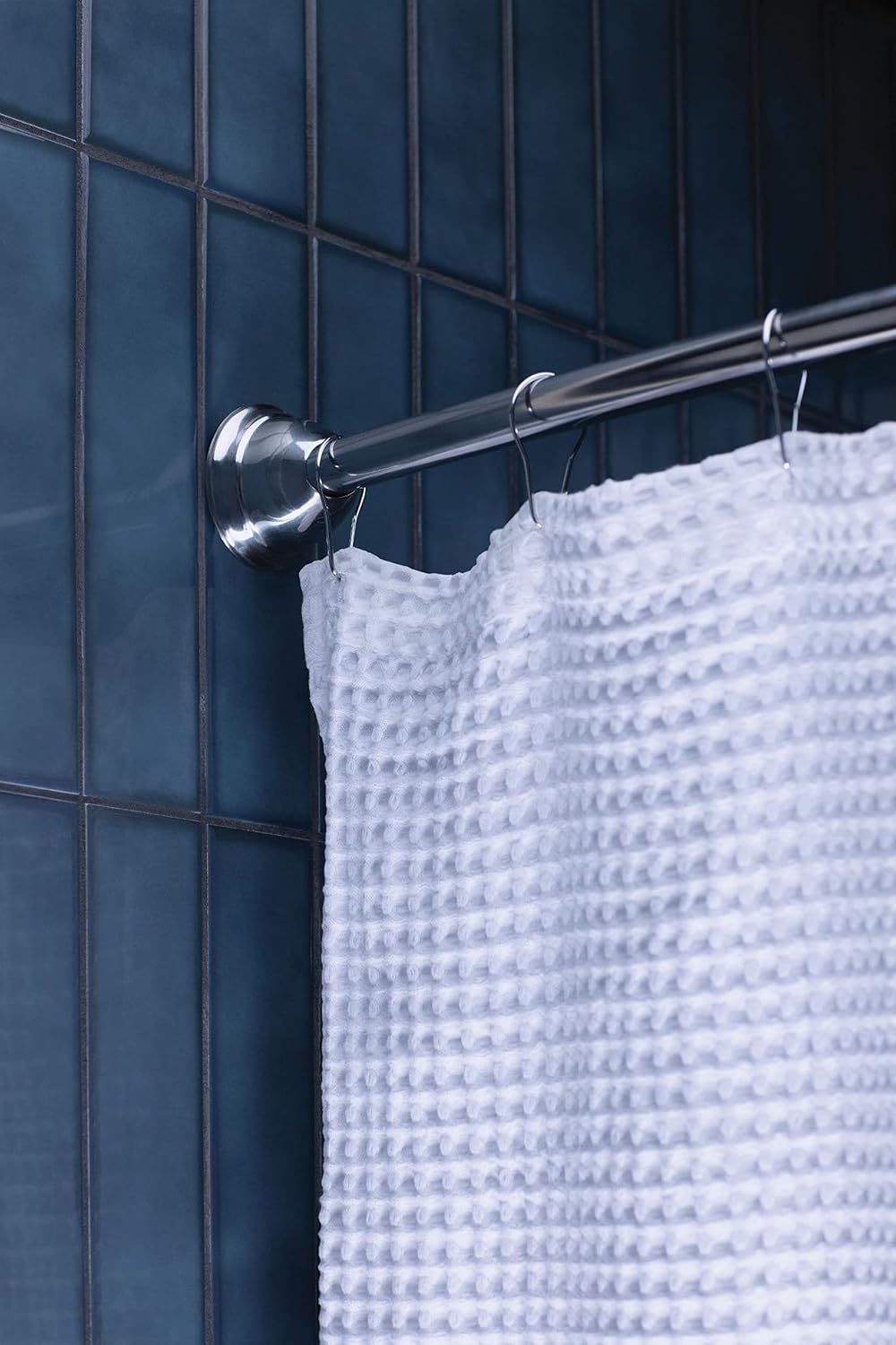 Moen Magnetix 60-Inch Curved Shower Curtain Rod, Chrome, MDN2170CH