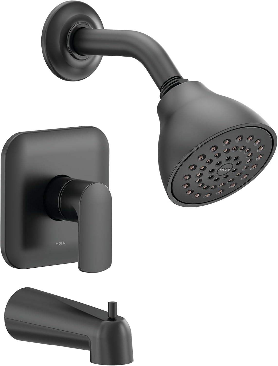 Moen UT2813EPBL Rizon M-CORE 2-Series 1-Handle Tub and Shower Trim Kit, Valve Required, Matte Black