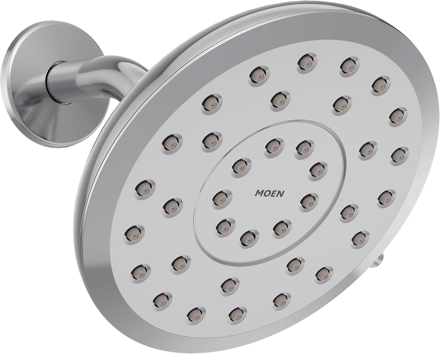Moen Verso Eco-Performance Infiniti Dial Round Rain Shower Head, 6-Inch Diameter Spray Head, Chrome, 220R6EP