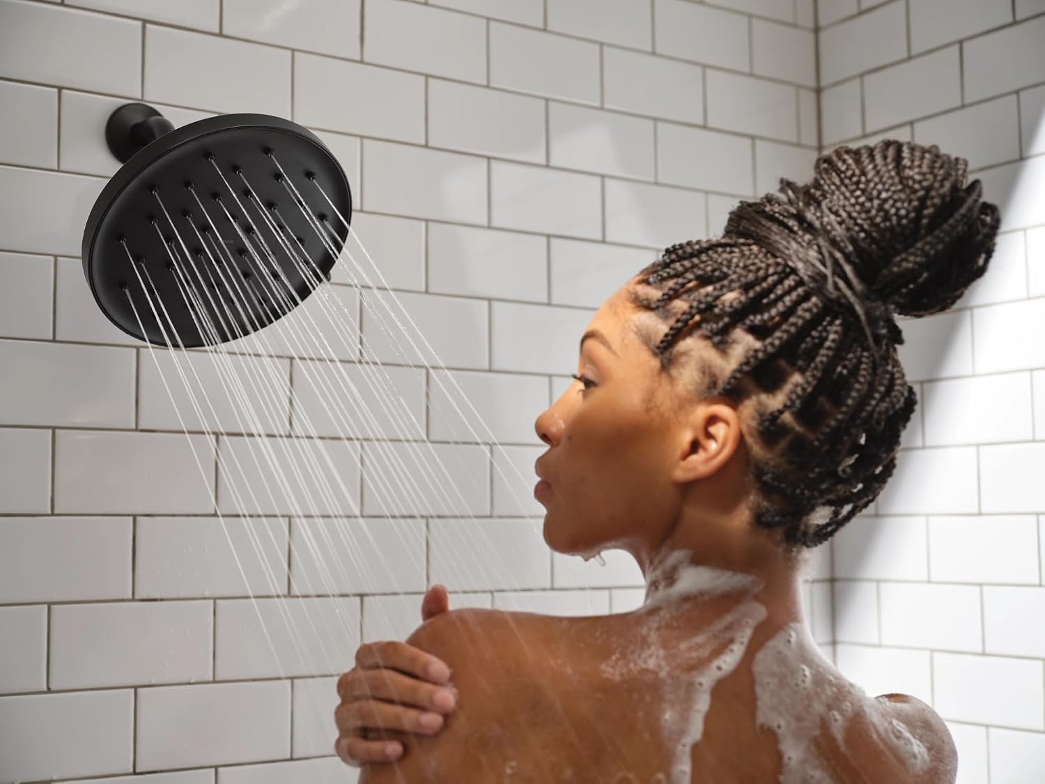 Moen Verso 9" Rain Shower Head with Magnetix Docking, Matte Black