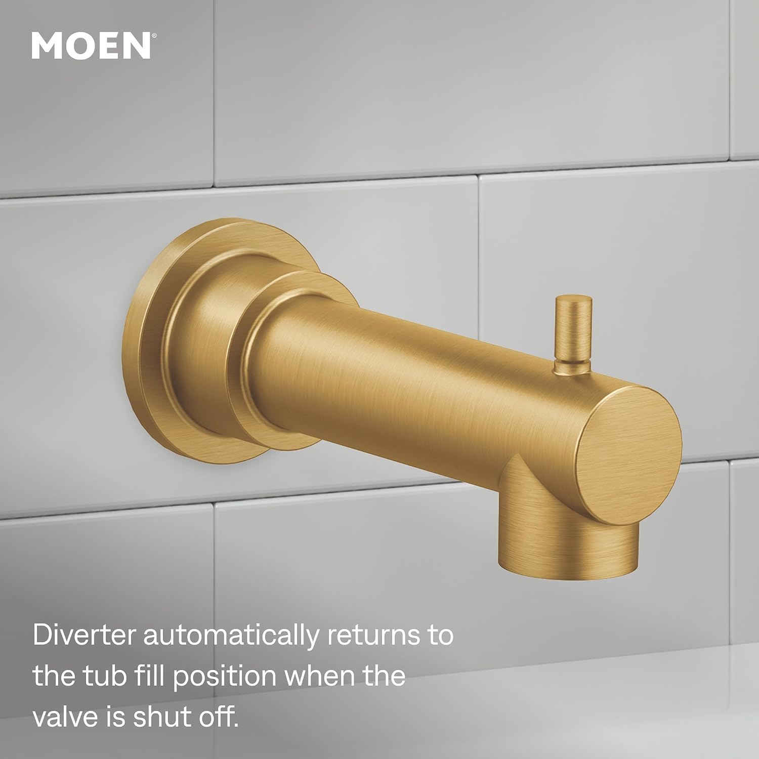 Moen Align Tub & Shower Trim Kit, Valve Required, Brushed Gold, T2193EPBG