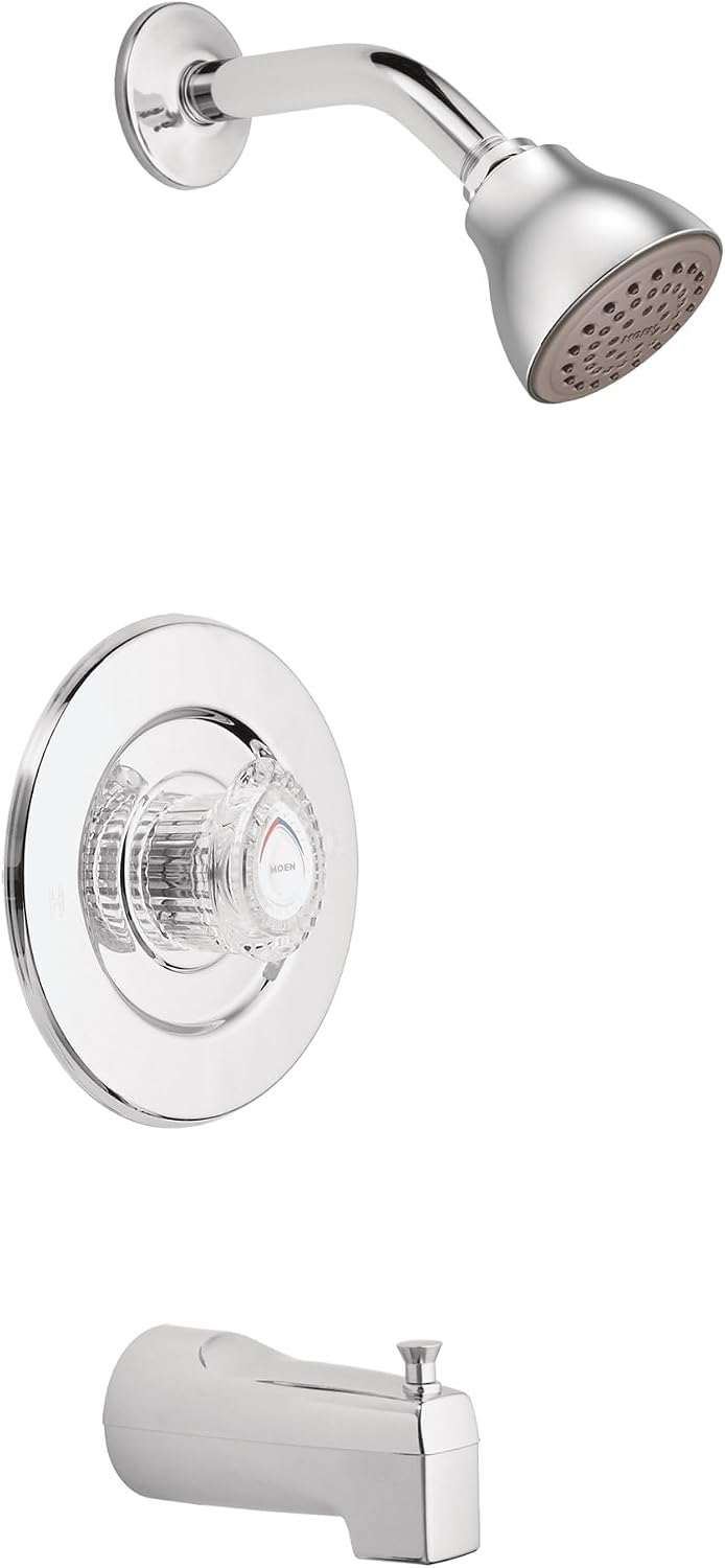 Moen Chateau Tub and Shower Trim Kit, Chrome, T471EP Chrome 2