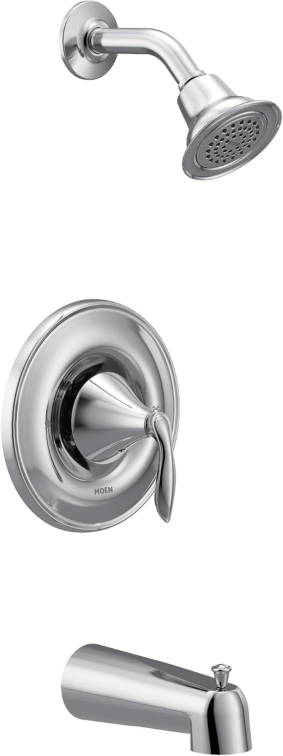 Moen Eva Chrome Posi-Temp Tub and Shower Trim Kit, Valve Required, T2133