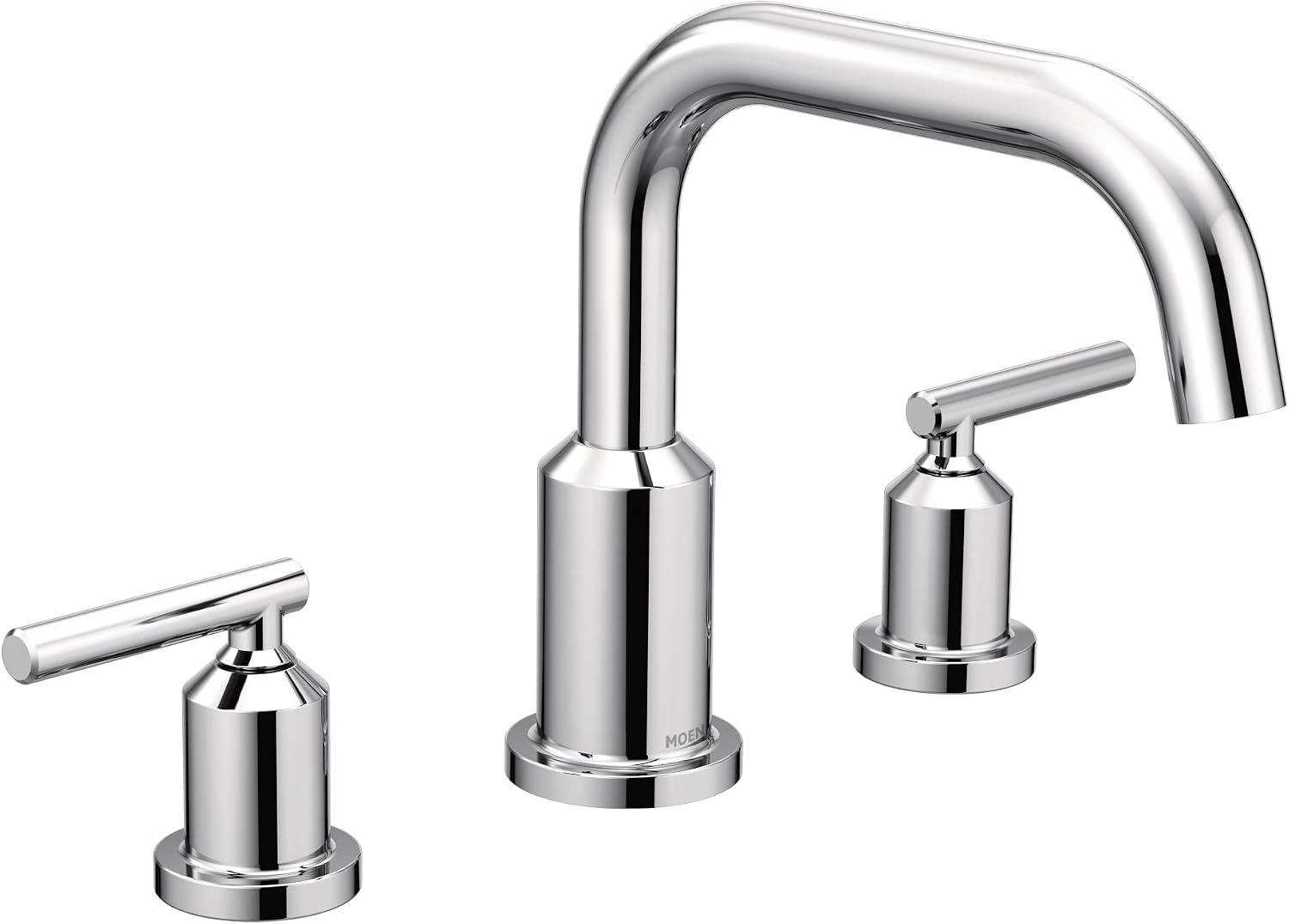 Moen Gibson Chrome Two-Handle Deck Mounted Modern Roman Tub Faucet, Valve Required, T961