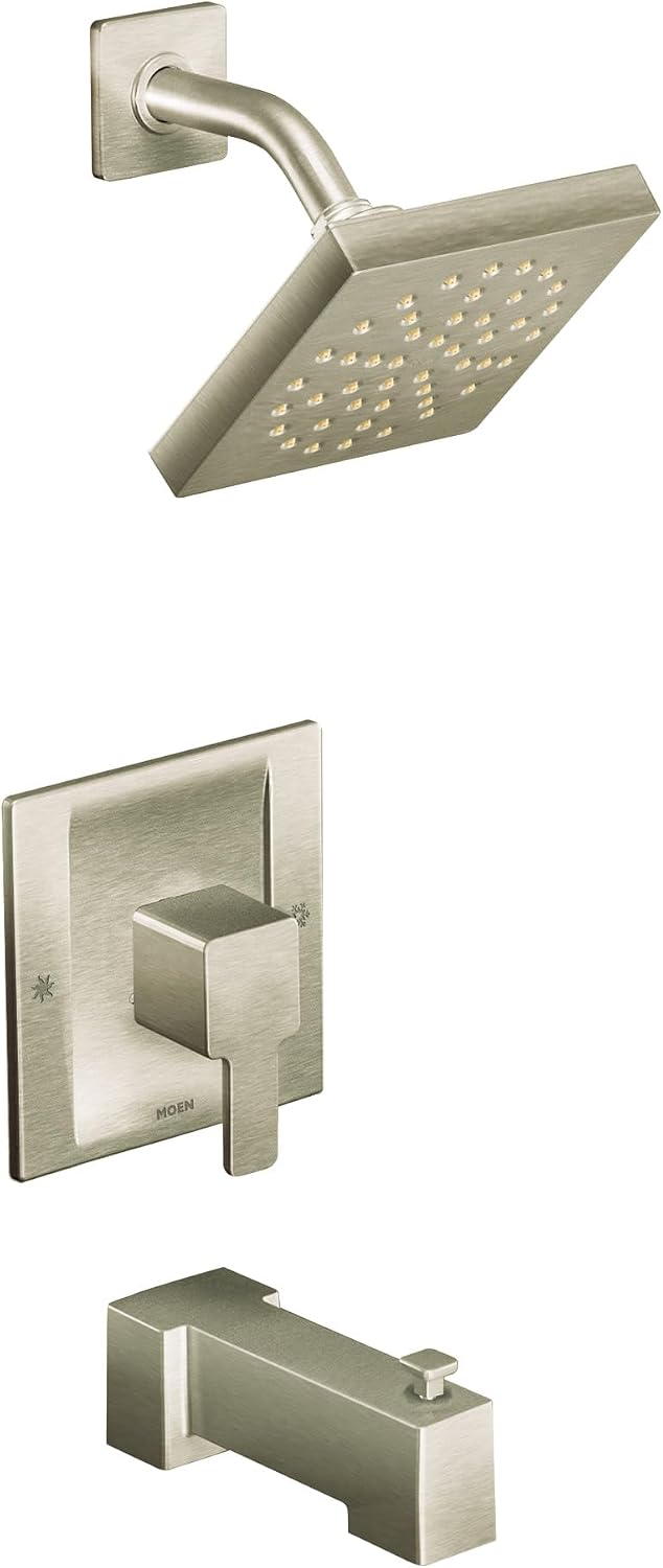 Moen TS2713EPBN 90-Degree Posi-Temp Tub/Shower, Brushed Nickel