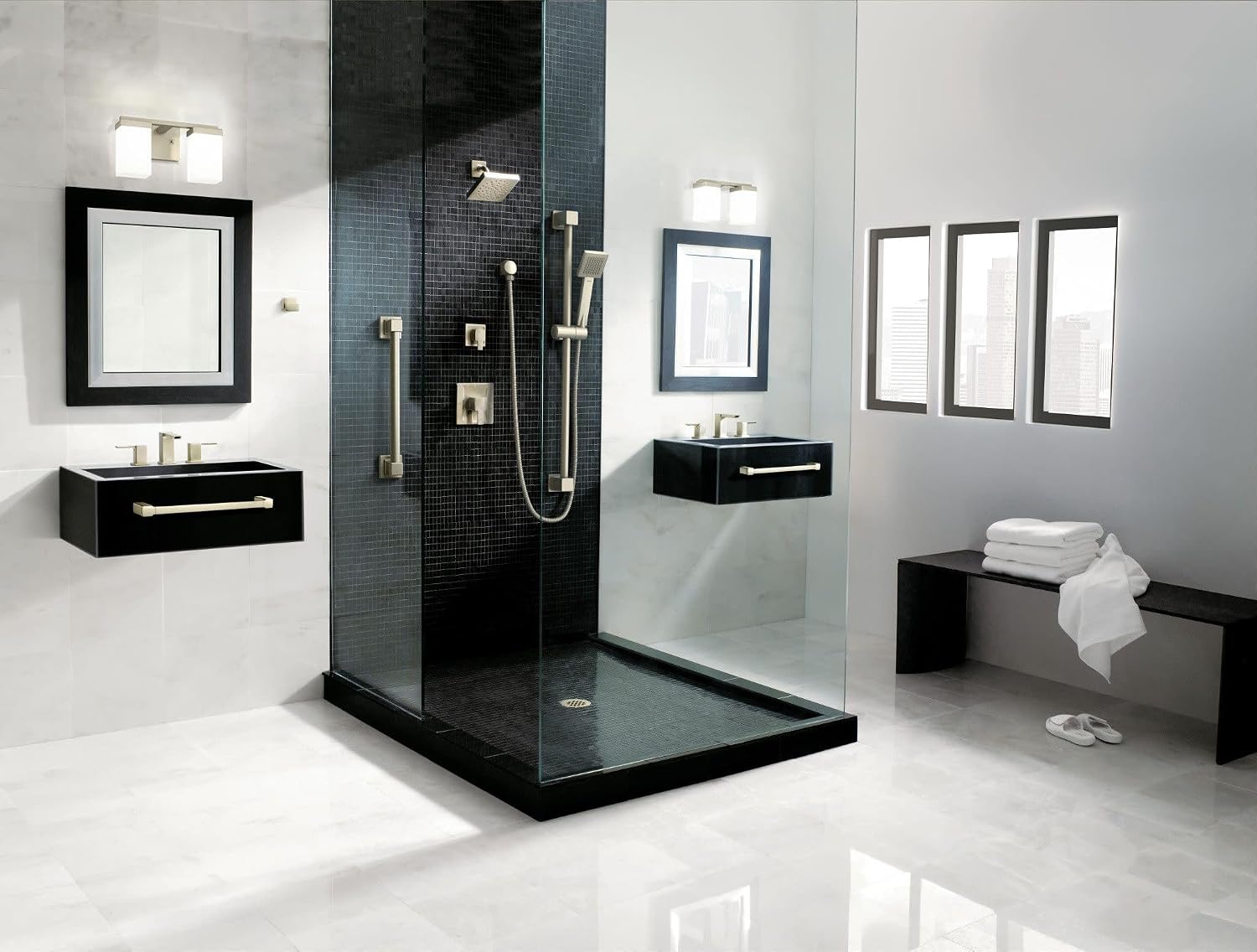 Moen TS2713EPBN 90-Degree Posi-Temp Tub/Shower, Brushed Nickel