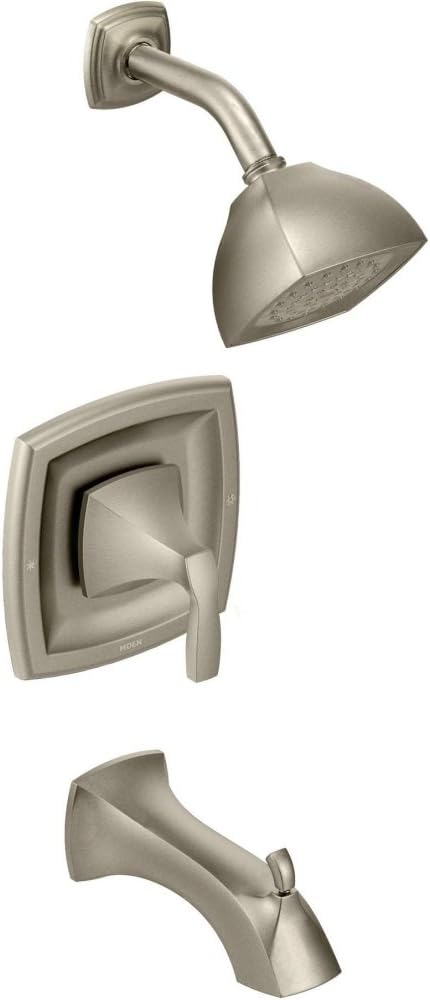 Moen T2693EPBN Voss Posi-Temp Pressure Balancing Eco-Performance Tub and Shower Trim Kit, Valve Required, Brushed Nickel