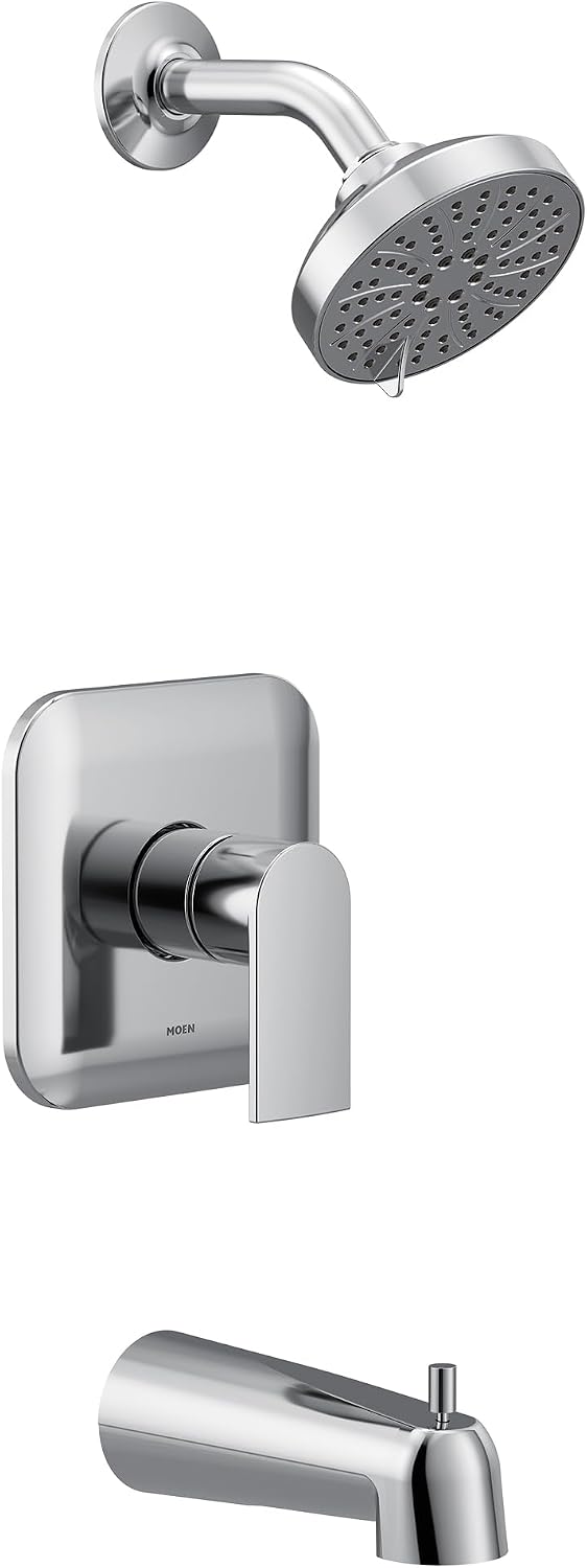 Moen UT2473EP Genta LX M-CORE 2-Series 1-Handle Tub and Shower Trim Kit, Valve Required, Chrome