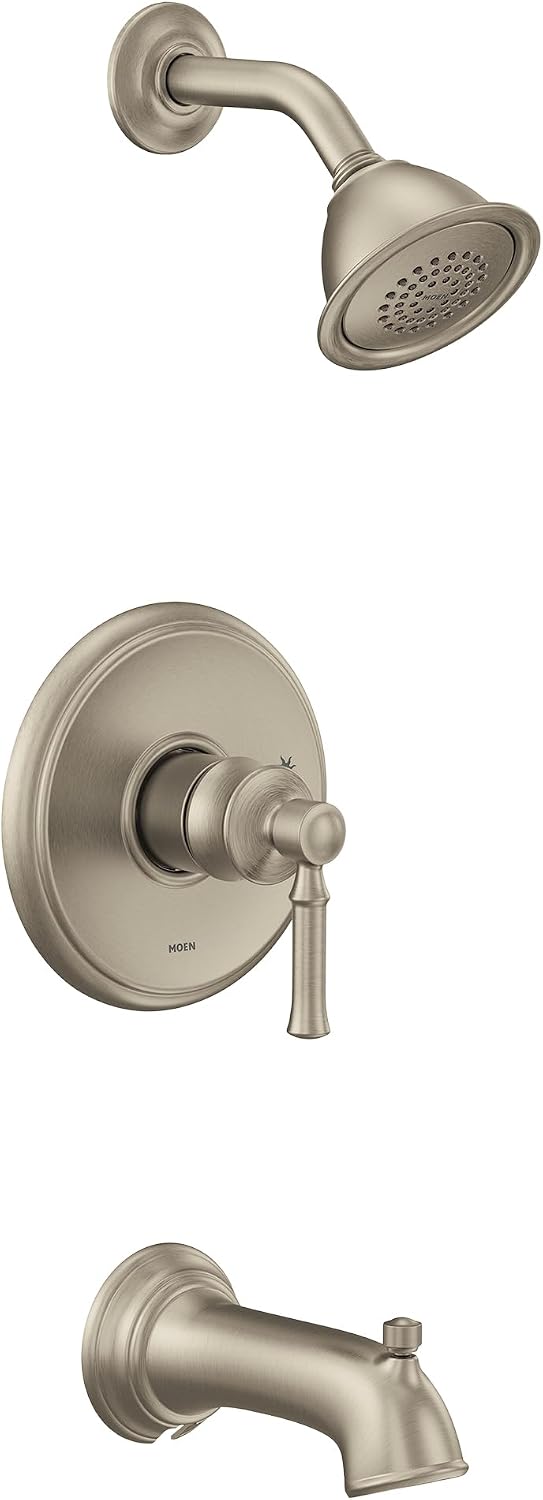 Moen UT2183EPBN Dartmoor M-CORE 2-Series 1-Handle Tub and Shower Trim Kit, Valve Required, Brushed Nickel