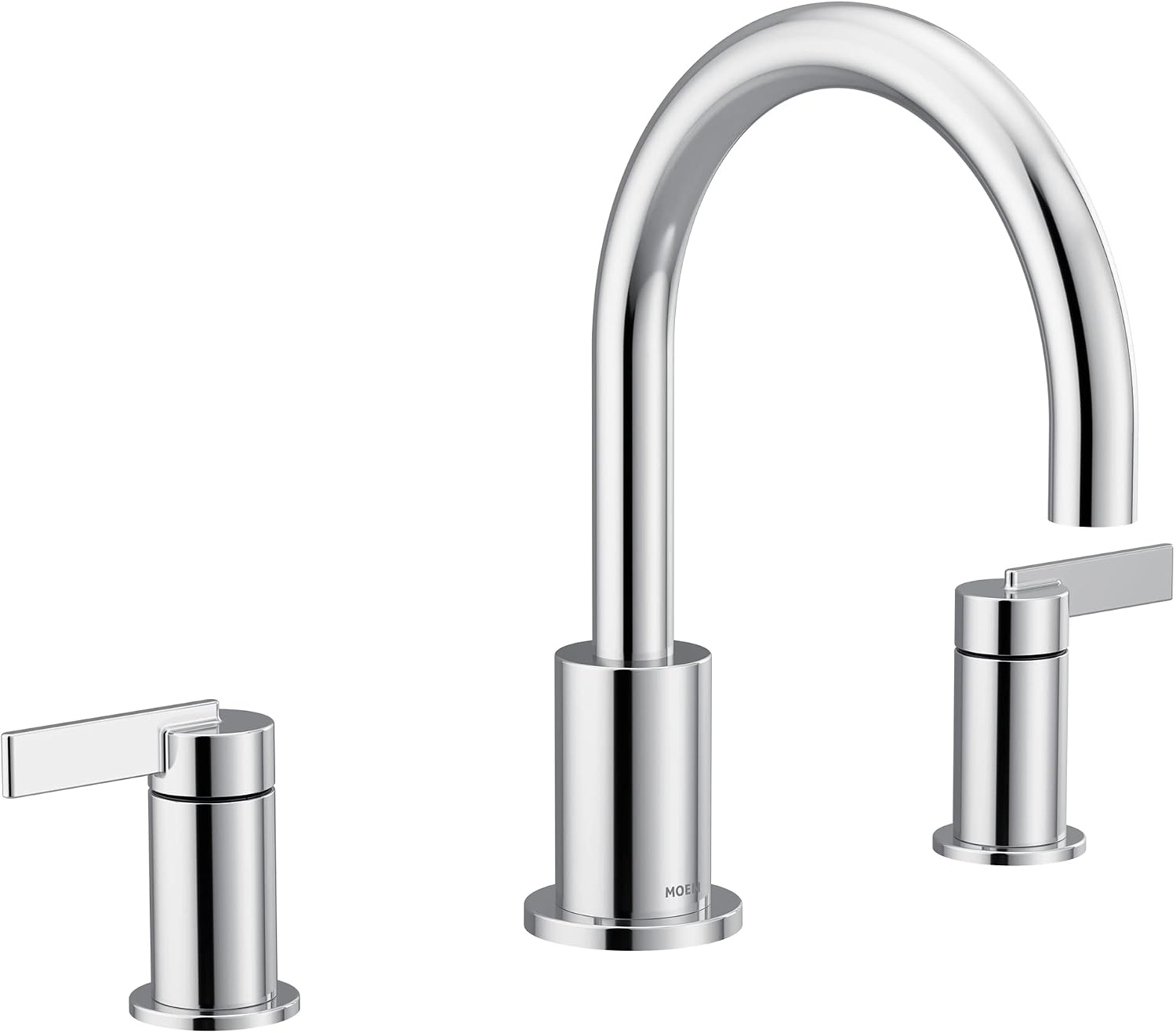 Moen T6223 Cia 2-Handle High-Arc Deck Mount Roman Tub Faucet Trim Kit, Valve Required, Chrome