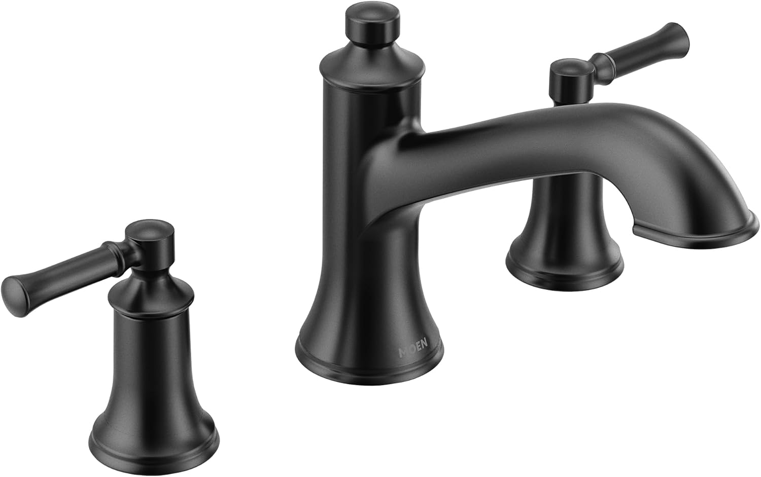 Moen T683BL Dartmoor Two-Handle high arc Roman tub Faucet, Matte Black