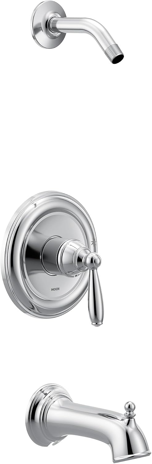 Moen UT2153NH Brantford M-CORE 3-Series 1-Handle Tub and Shower Trim Kit, Valve Required, Chrome