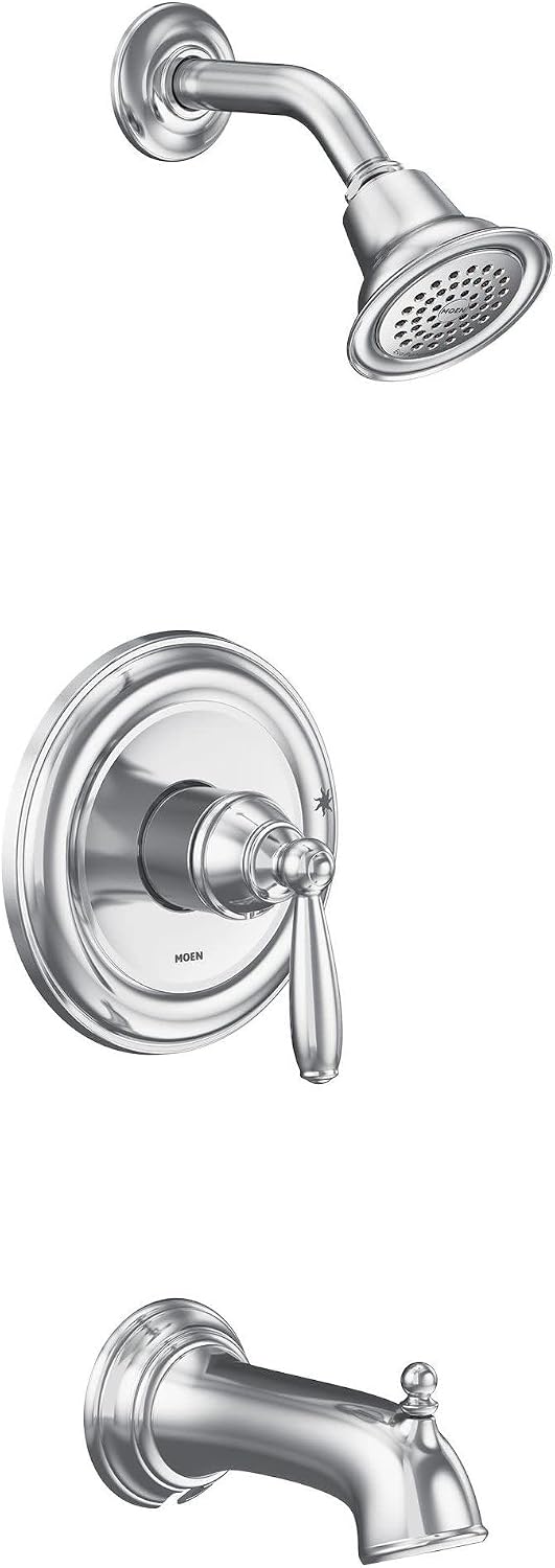 Moen UT2153EP Brantford M-CORE 2-Series 1-Handle Tub and Shower Trim Kit, Valve Required, Chrome