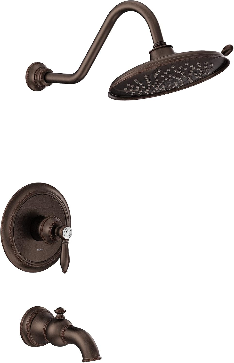 Moen UTS232104EPORB Weymouth M-CORE 2-Series 1-Handle Tub and Shower Trim Kit, Valve Required, Oil Rubbed Bronze