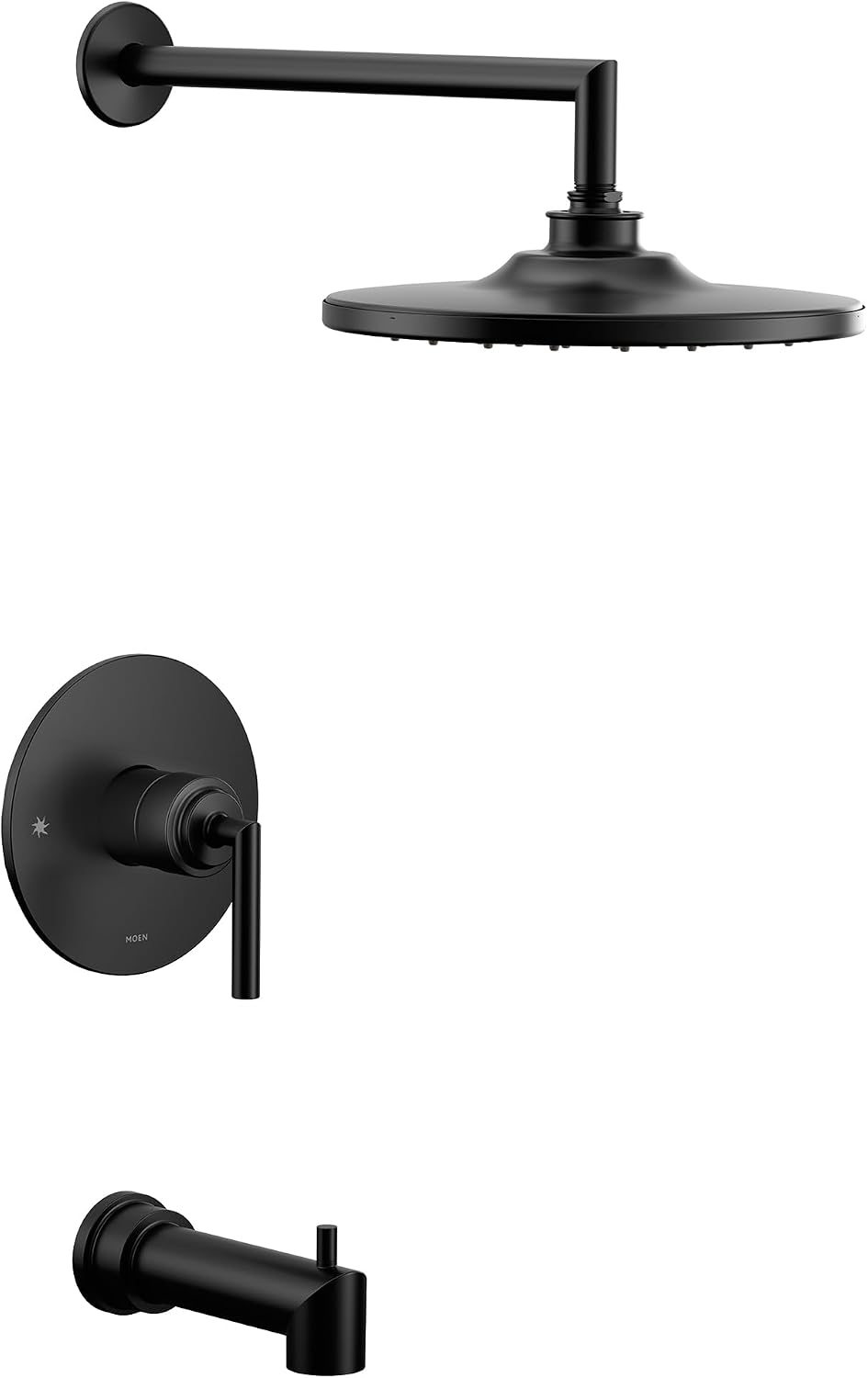 Moen UTS32003BL Arris M-CORE 3-Series 1-Handle Tub and Shower Trim Kit, Valve Required, Matte Black