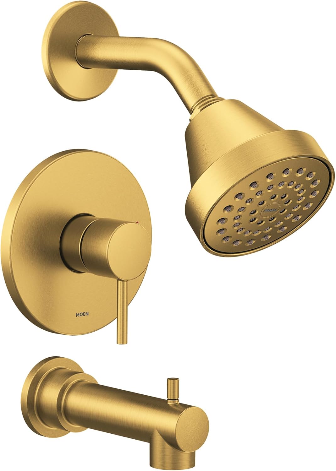 Moen UT2193EPBG Align M-CORE 2-Series 1-Handle Tub and Shower Trim Kit, Valve Required, Brushed Gold