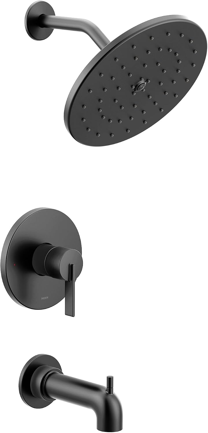Moen Cia UT3363BL M-CORE 3-Series 1-Handle Tub and Shower Trim Kit, Valve Required, Matte Black