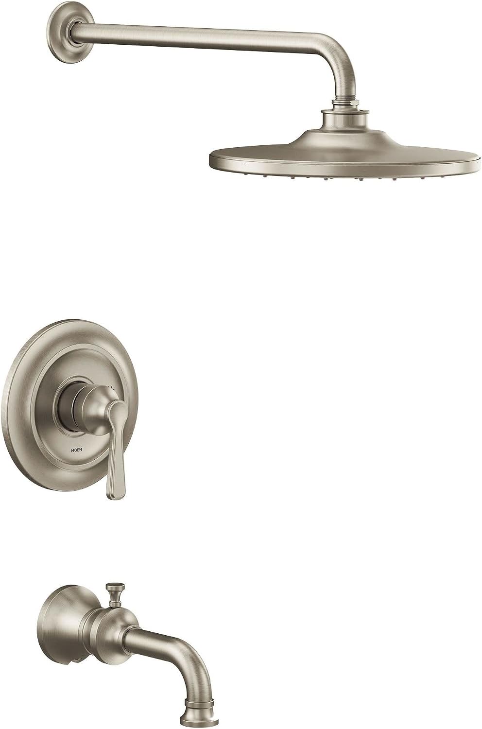 Moen UTS244203EPBN Colinet M-CORE 2-Series 1-Handle Tub and Shower Trim Kit, Valve Required, Brushed Nickel