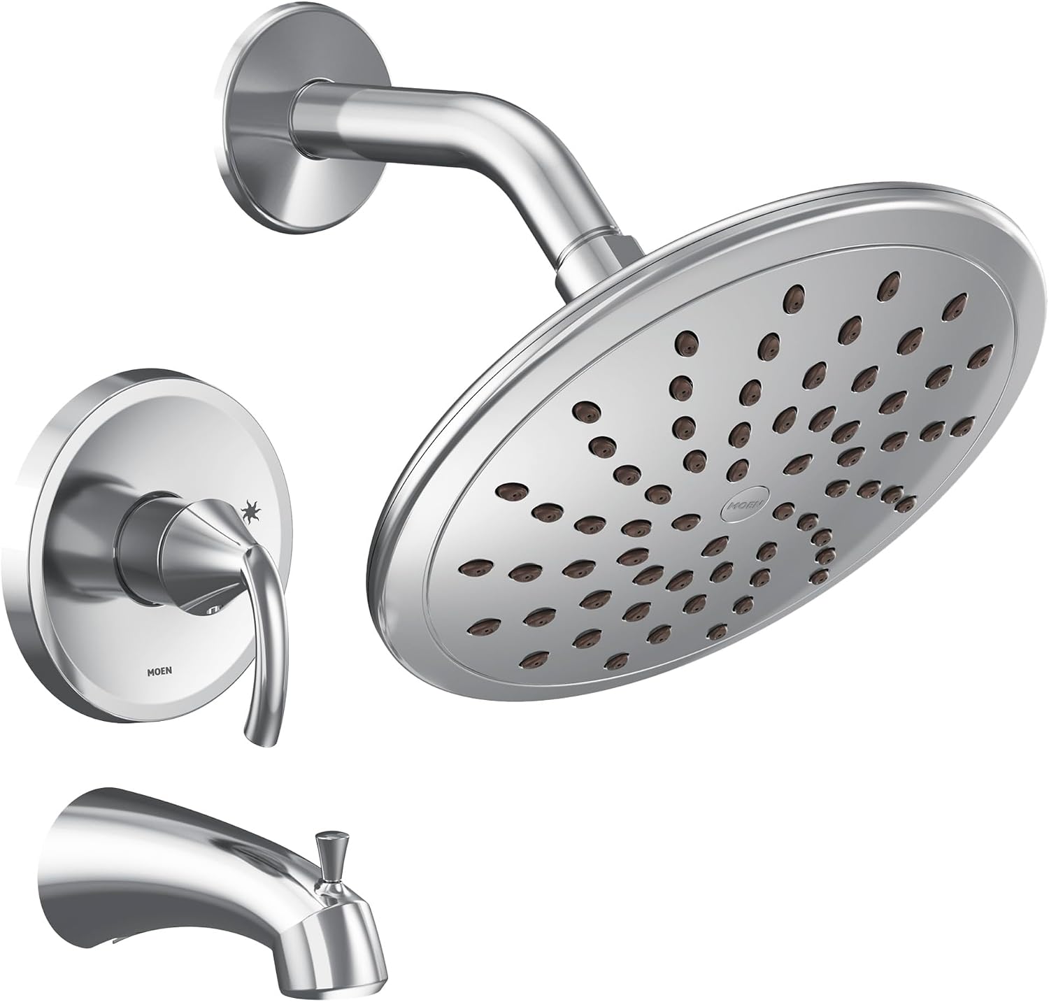 Moen UT2843EP Glyde M-CORE 2-Series 1-Handle Tub and Shower Trim Kit, Valve Required, Chrome