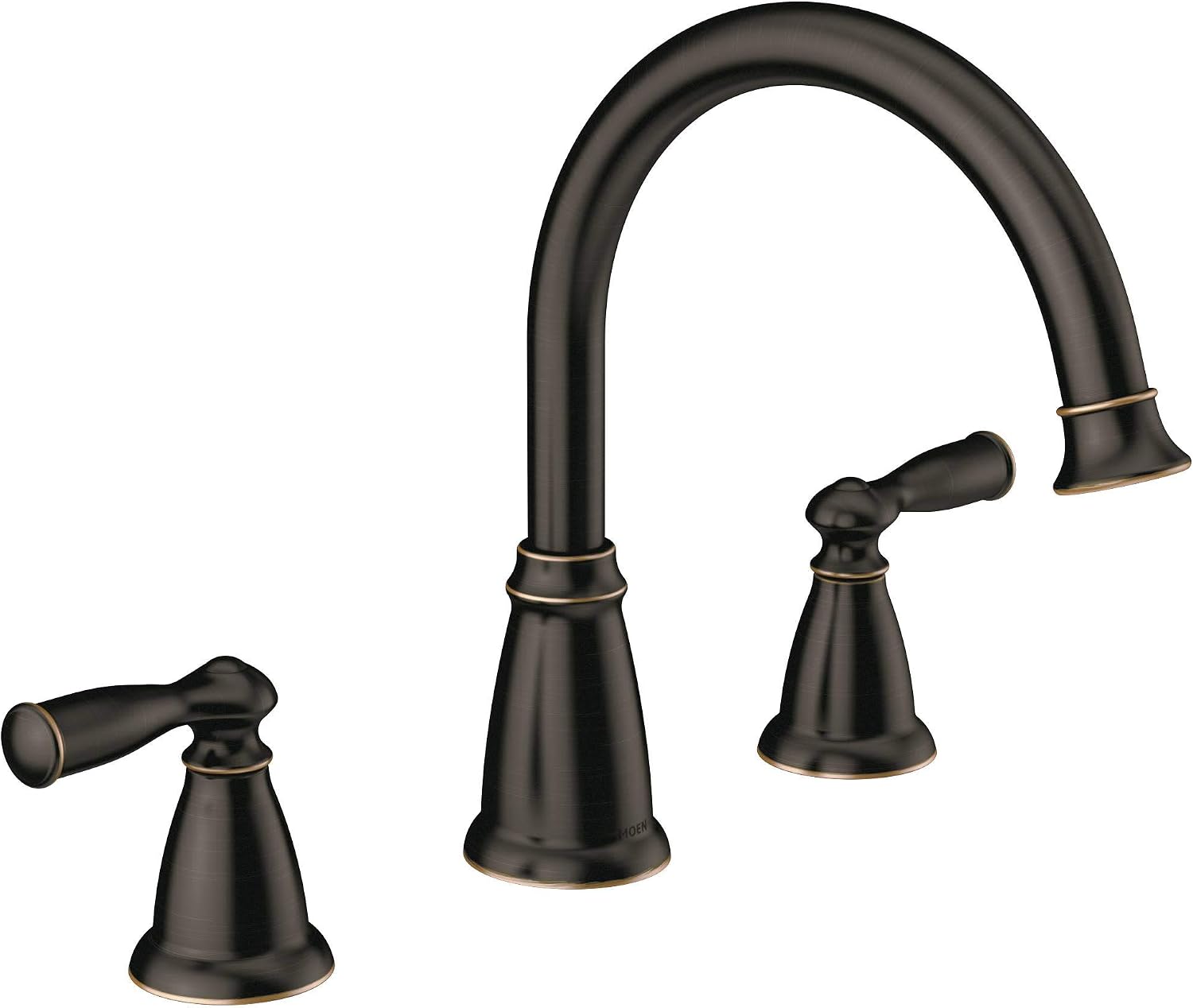 Moen 86924BRB Deck Mounted Roman Tub Faucet Trim from the Banbury Collection, Mediterranean Bronze