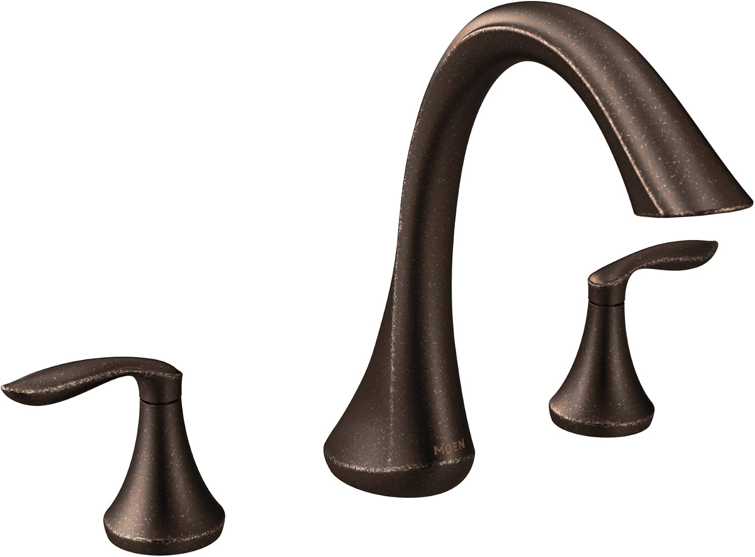 Moen Eva Oil-Rubbed Bronze Transitional Two-Handle Deck Mount Roman Tub Faucet Trim Kit, Valve Required, T943ORB Oil Rubbed Bronze