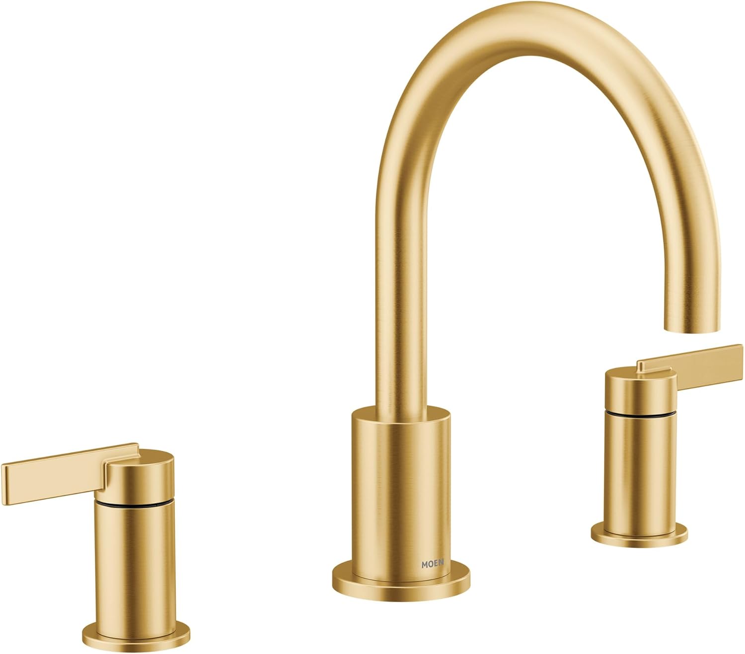 Moen T6223BG Cia 2-Handle High-Arc Deck Mount Roman Tub Faucet Trim Kit, Valve Required, Brushed Gold