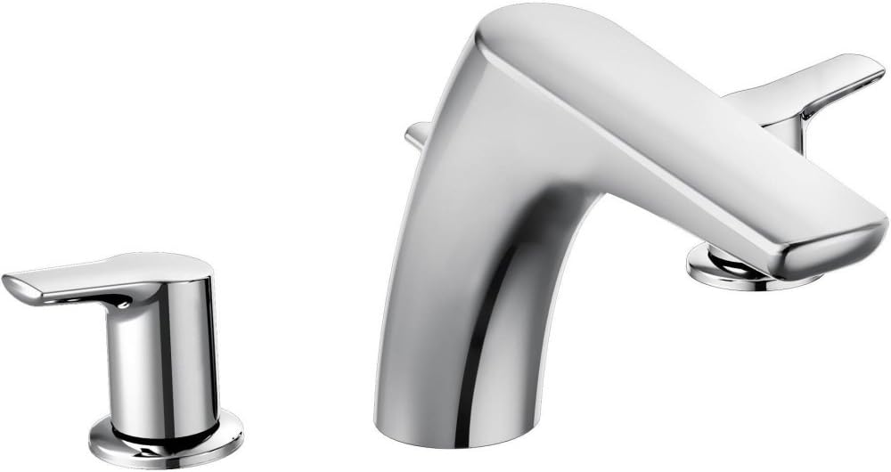 Moen T986 Method Two-Handle Low Arc Roman Tub Faucet without Valve, Chrome