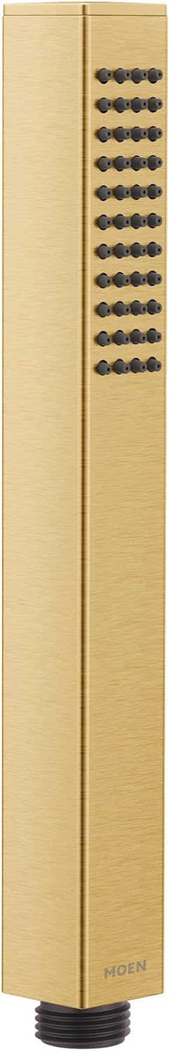 Moen 189575BG Square Handshower Handheld Shower, Brushed Gold