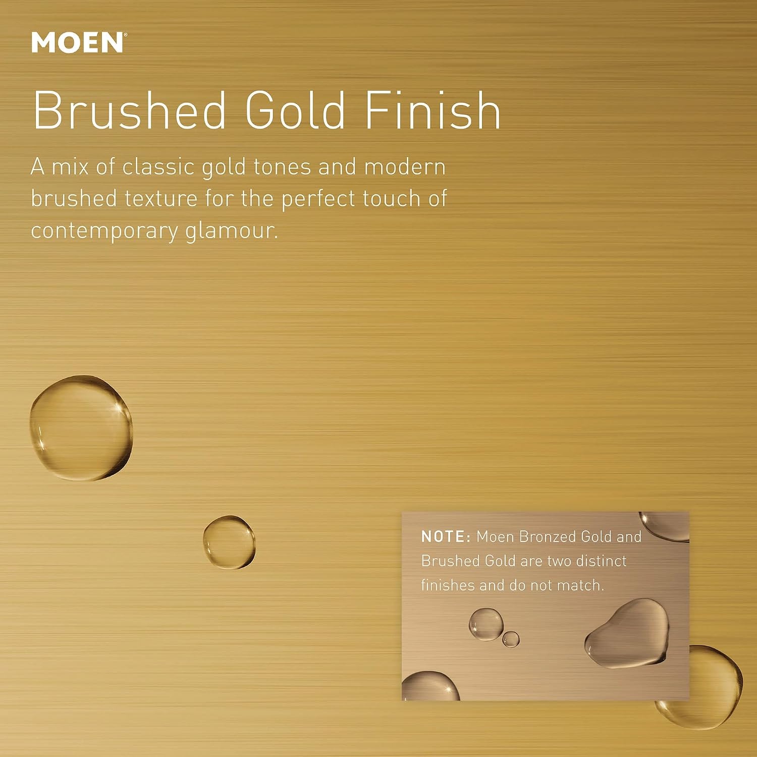 Moen 189575BG Square Handshower Handheld Shower, Brushed Gold