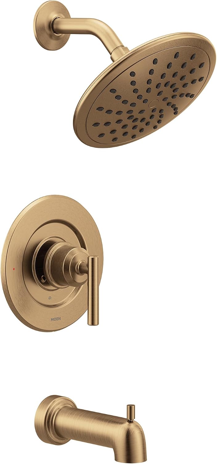Moen Gibson Posi-Temp Tub and Shower Trim, Valve Required, T3003EPBZG Bronzed Gold