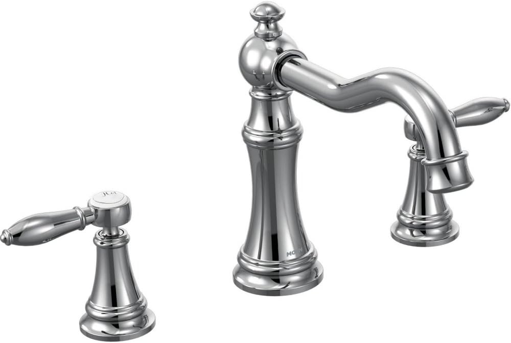 Moen Ts22103 Weymouth Two-Handle High Arc Roman Tub Faucet, Chrome