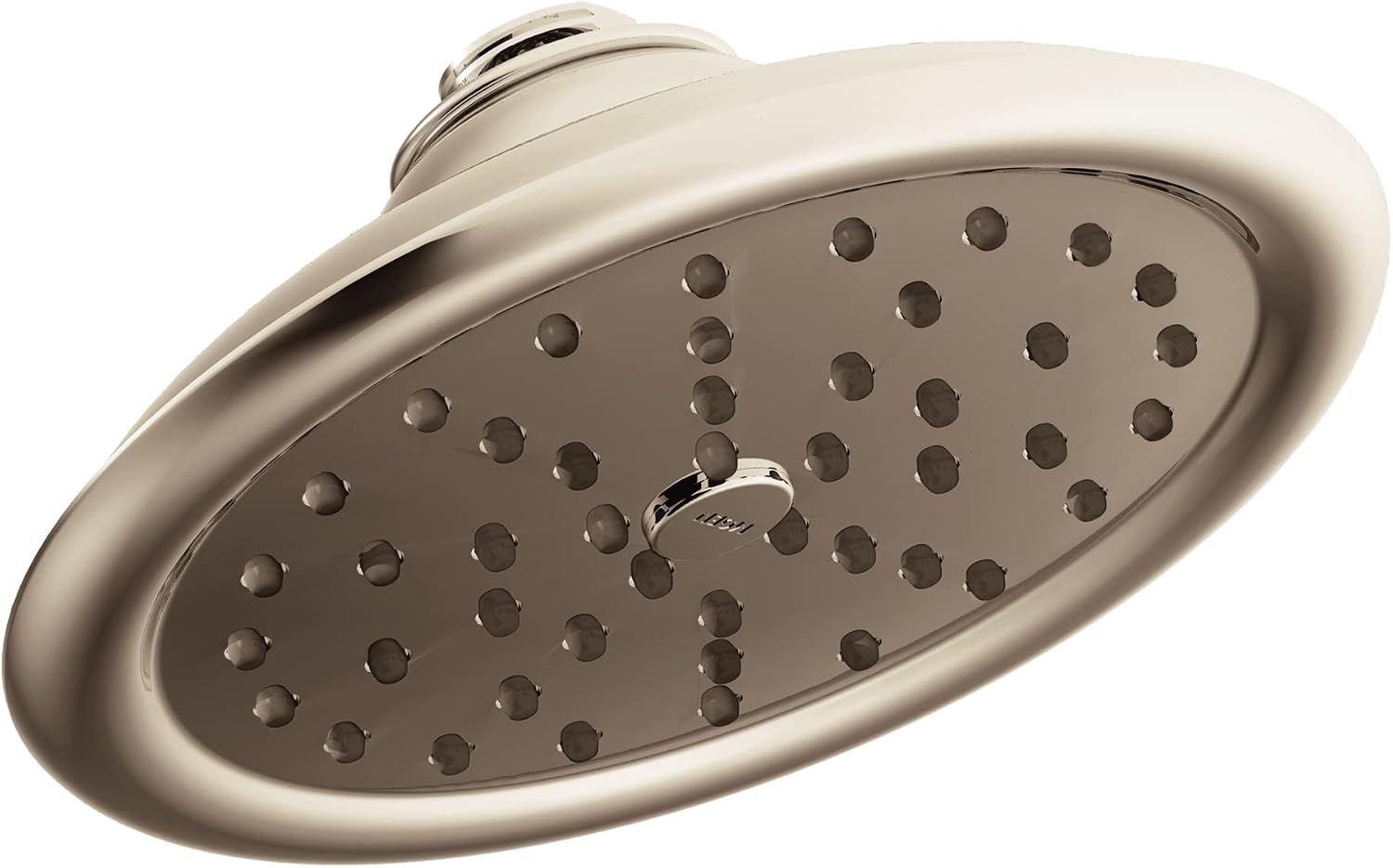 Moen S6310NL ExactTemp 7" Single Function Rainshower Showerhead with Immersion Technology at 2.5 GPM Flow Rate, Polished Nickel