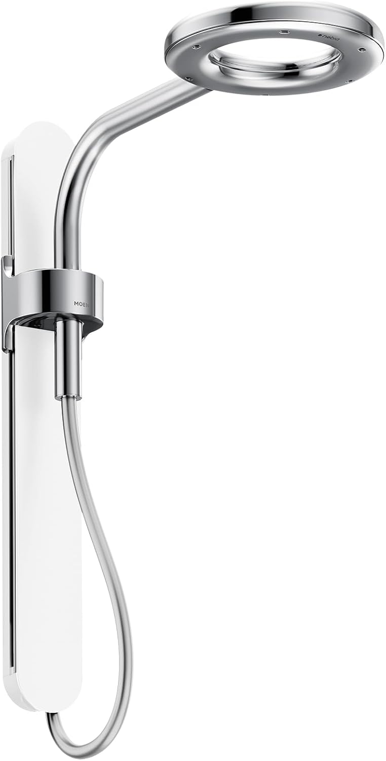 Moen N214R0CH Spa Shower Rainshower, Chrome/White
