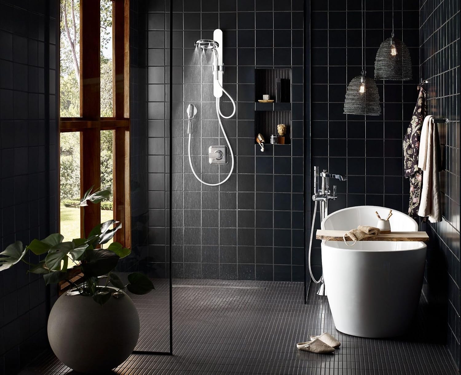 Moen N214R0CH Spa Shower Rainshower, Chrome/White